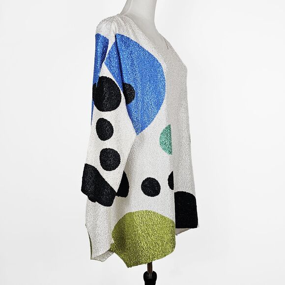 Berek Galaxy Dots Oversized Artsy Lagenlook Size 2 - XXL/XXXL Blouse - Picture 4 of 7